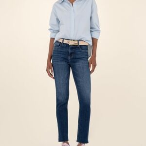 Kut From Kloth Jeans Raw Hem Stretch - 12